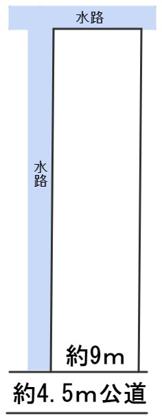 ６１９２９　岐阜市蔵前２丁目土地の区画図