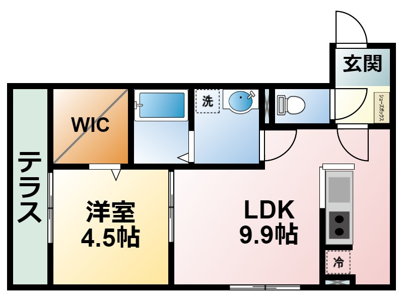 コージーコートの間取り