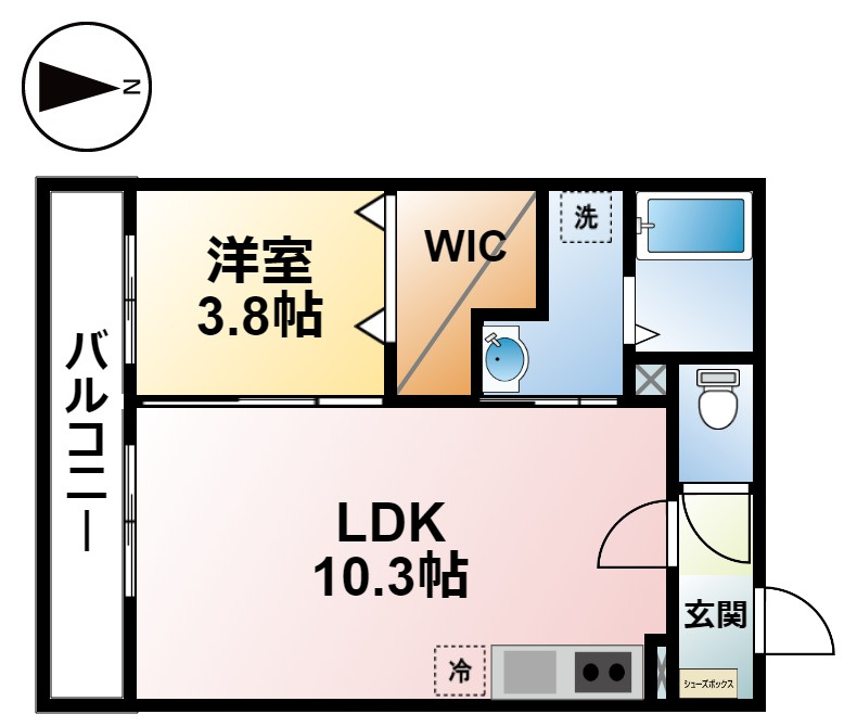 コージーコートの間取り