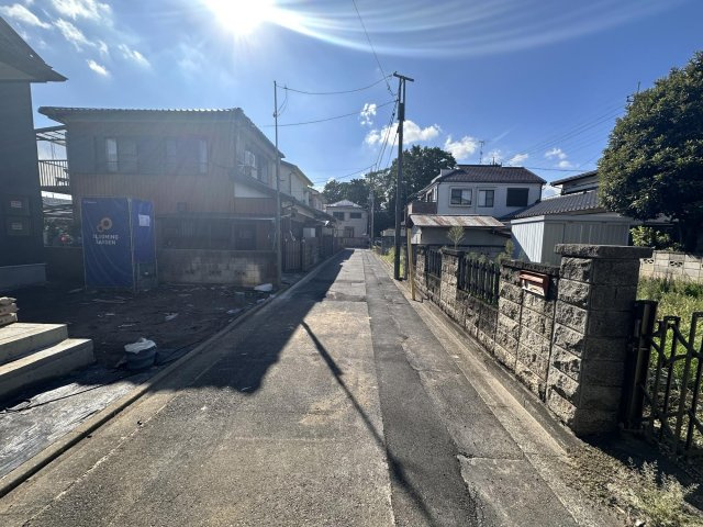 川越市月吉町　新築戸建の前面道路含む現地写真|前面道路4.0ｍ公道