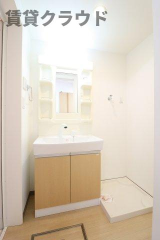 サンクレストの洗面所|朝の準備に活躍する、洗髪洗面化粧台！