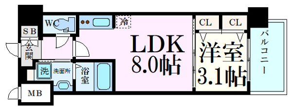 S-RESIDENCE国泰寺町一丁目