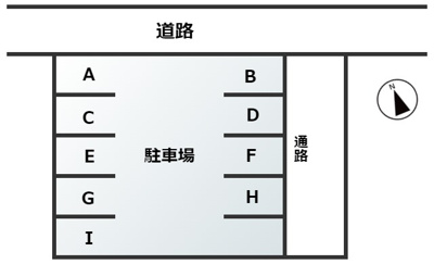 【区画図】 | 芝田1丁目駐車場M