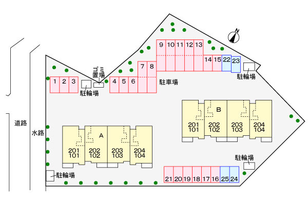 ヴィラプリムローズＢの駐車場|駐車場