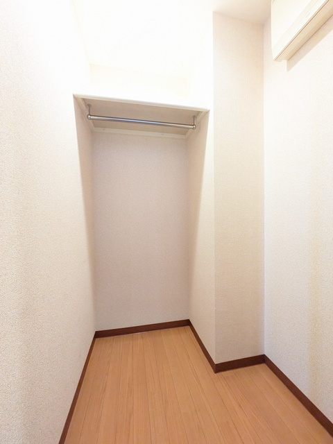 季節物の収納にも便利なウォークインクローゼット