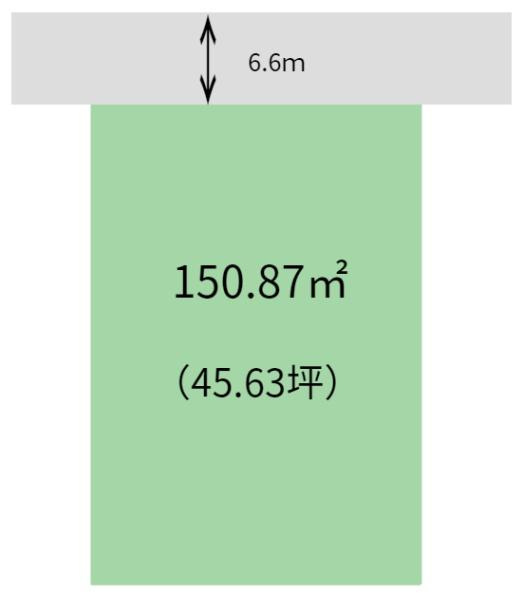 岩出市山田　土地の土地図|土地面積150.87平米