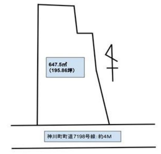 神川町渡瀬　土地400の区画図