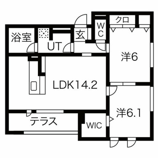 【間取り】 | クレリアB棟
