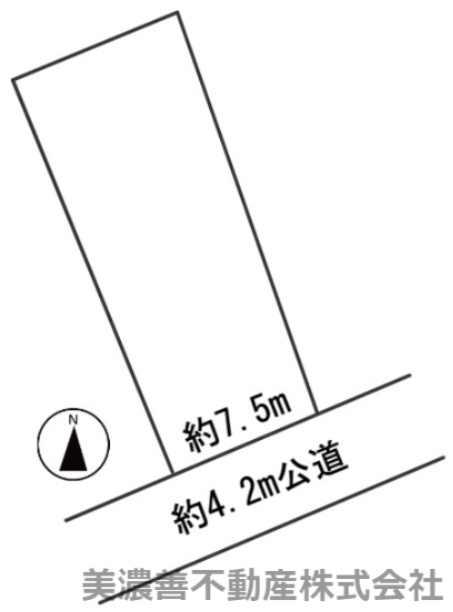 ６１９１７　岐阜市山吹町４丁目土地の区画図