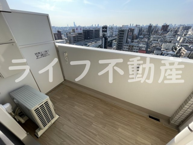 スプランディット高井田のバルコニー|陽当たり良好なバルコニーです