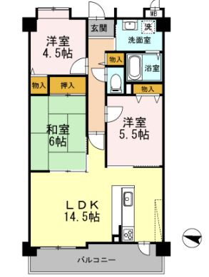 【間取り】 | フローラ東館