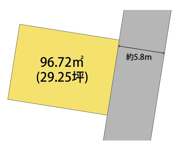 和歌山市梶取・土地・125501の区画図