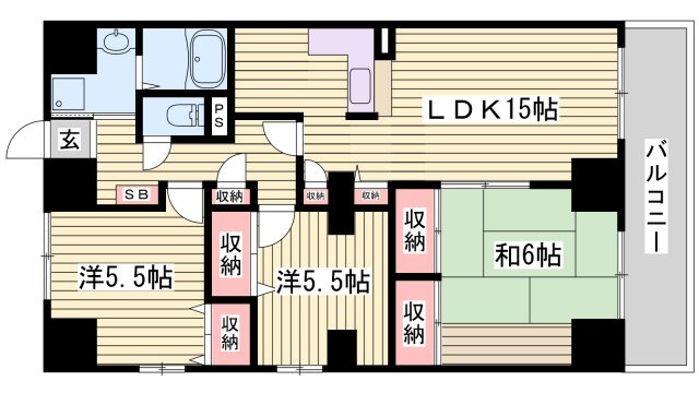 デュプレックス船場の間取り