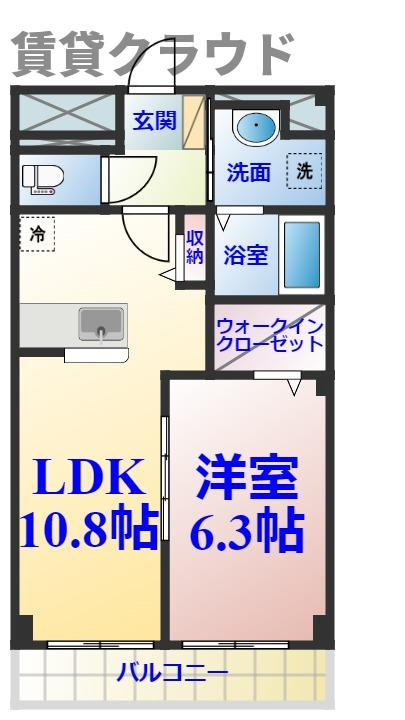 カーサ　フェリーチェの間取り|ひと味違う？不動産屋のイメージを変えたい！『いい部屋ネット千葉蘇我店』へ是非お越しください♪