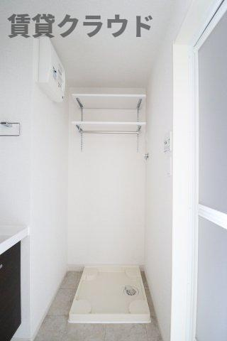 カーサ　フェリーチェの洗面所|室内洗濯機置き場
