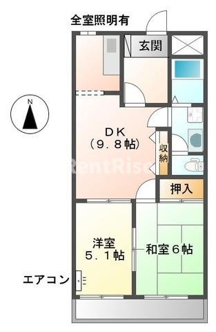 ＬａＶｉｅＥｎＲｏｓｅ (ラヴィアンローズ)の間取り|間取図