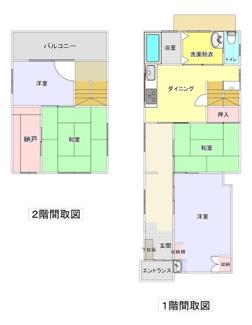 【間取り】 | 鳥取市行徳２丁目 中古戸建て