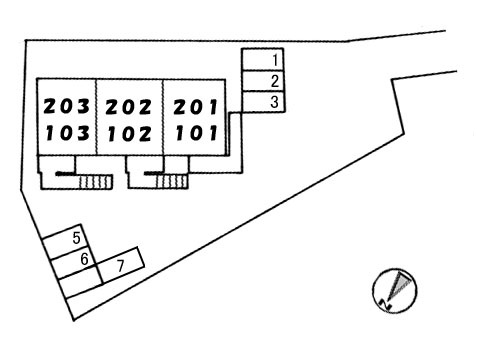 コーポレスANNEの区画図
