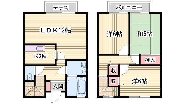 エステリーオＤ棟の間取り