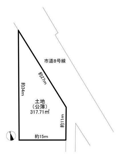 【土地図】 | 久喜市江面売地