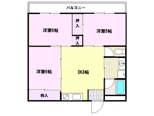 橋村ビル【キャッシュバック対象物件】の間取り