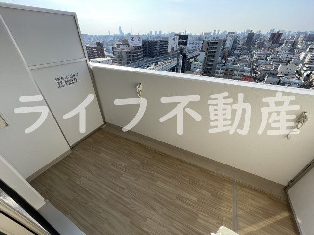 スプランディット高井田のバルコニー|広々としたバルコニーです