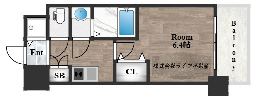 スプランディット高井田の間取り