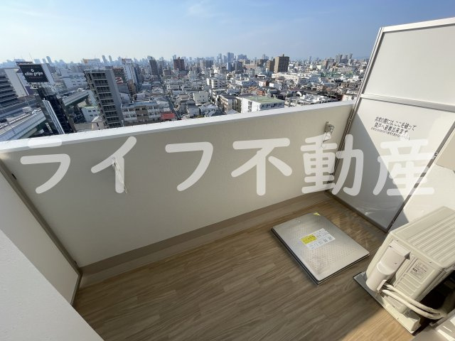 スプランディット高井田のバルコニー|広々としたバルコニーです