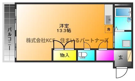 ワンバイワンの間取り