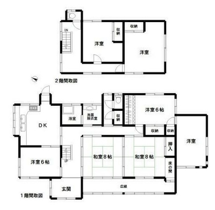【間取り】 | 東伊豆町白田　戸建 | 図面と現況が相違する場合は現況優先と致します。