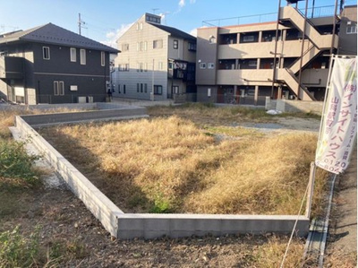 【前面道路含む現地写真】 | 嵯峨天龍寺広道町　売土地（建築条件無）1号地　