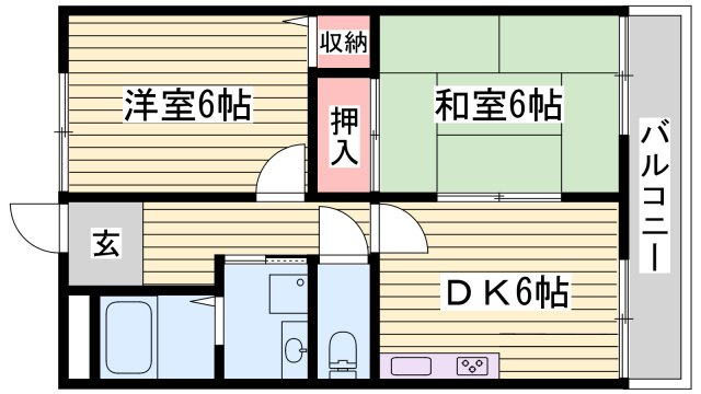 ロイヤルヒルズ北平野の間取り
