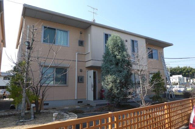 倉敷市羽島のアパートの外観