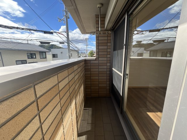 田寺借家のバルコニー