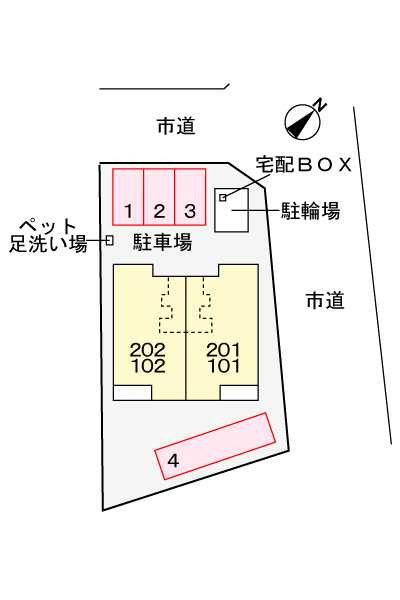 ブライトⅢ　　刈谷市の賃貸ならクラスホーム刈谷店の駐車場