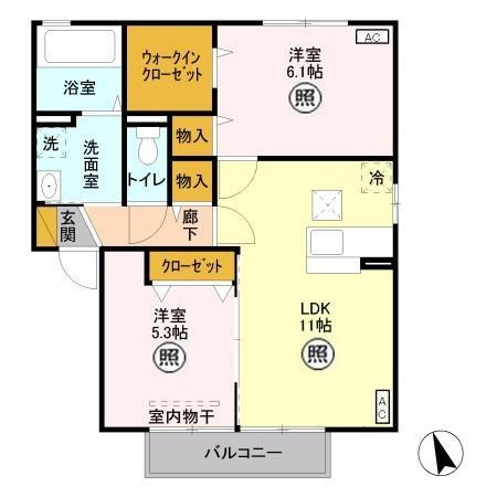 【間取り】 | エーデルハイム　Ｂ
