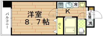 カスタリア京都西七条（旧サムティ京都西大路North）の間取り