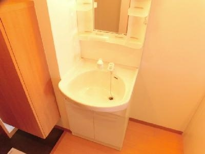 カスタリア京都西七条（旧サムティ京都西大路North）の洗面所|シャンプードレッサー