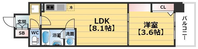 【間取り】 | アーバネックス難波WEST