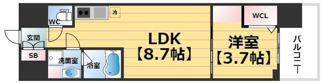 【間取り】 | アーバネックス難波WEST