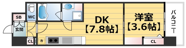 【間取り】 | アーバネックス難波WEST