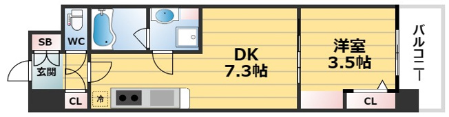 【間取り】 | アーバネックス難波WEST