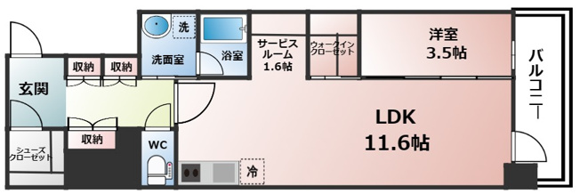 【間取り】 | コンフォリア・リヴ北久宝寺Q
