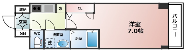 【間取り】 | S-RESIDENCE難波大国町Deux