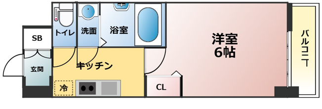 【間取り】 | gm難波ウエストD.C.
