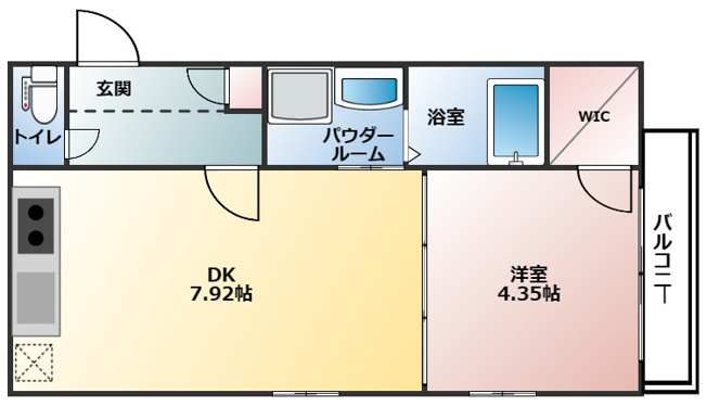 【間取り】 | KTIレジデンス加島V