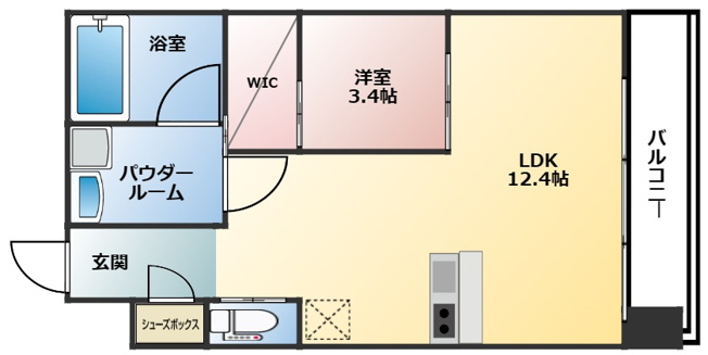 【間取り】 | ベネチア天満橋