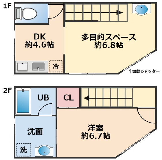 【間取り】 | バイカーズハウス大今里南