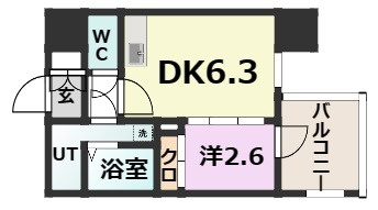 【間取り】 | ミラージュパレス難波グランツ