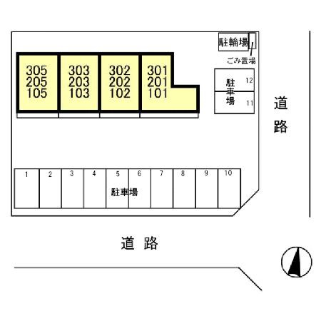 The Rits TAKANOの区画図